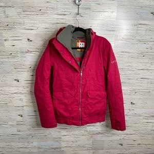 Roxy pink winter jacket coat size medium ski